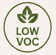 Low VOC low emission badge