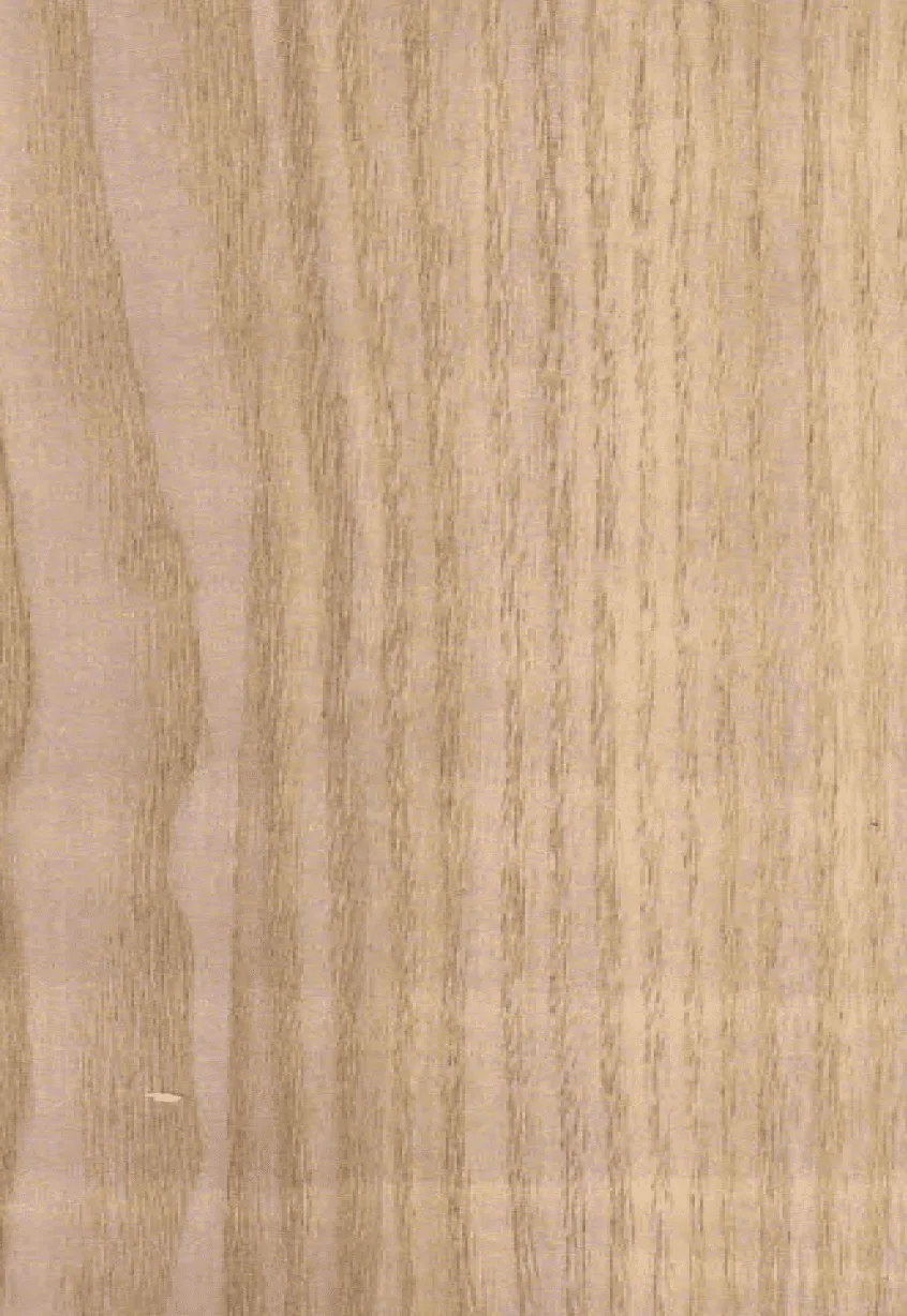 Close-up of light brown wood grain with vertical lines and natural patterns.
