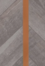 A vertical orange stripe over a grey textured background with diagonal lines.