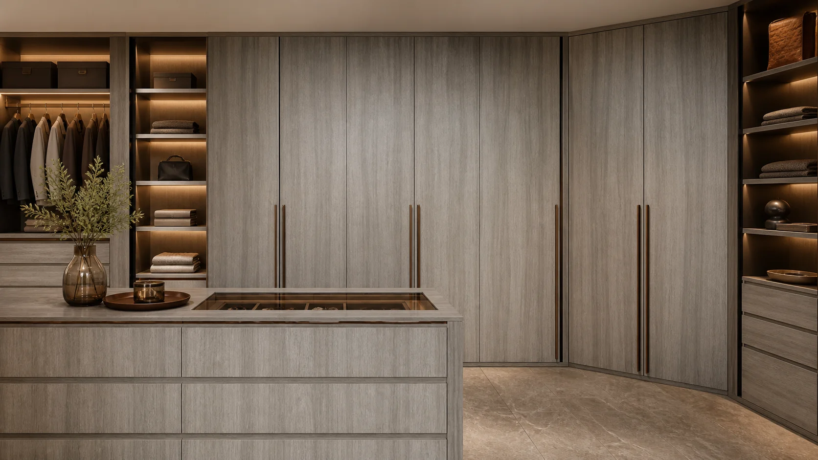 Grey Metallic Walnut 7172 A SF interior application