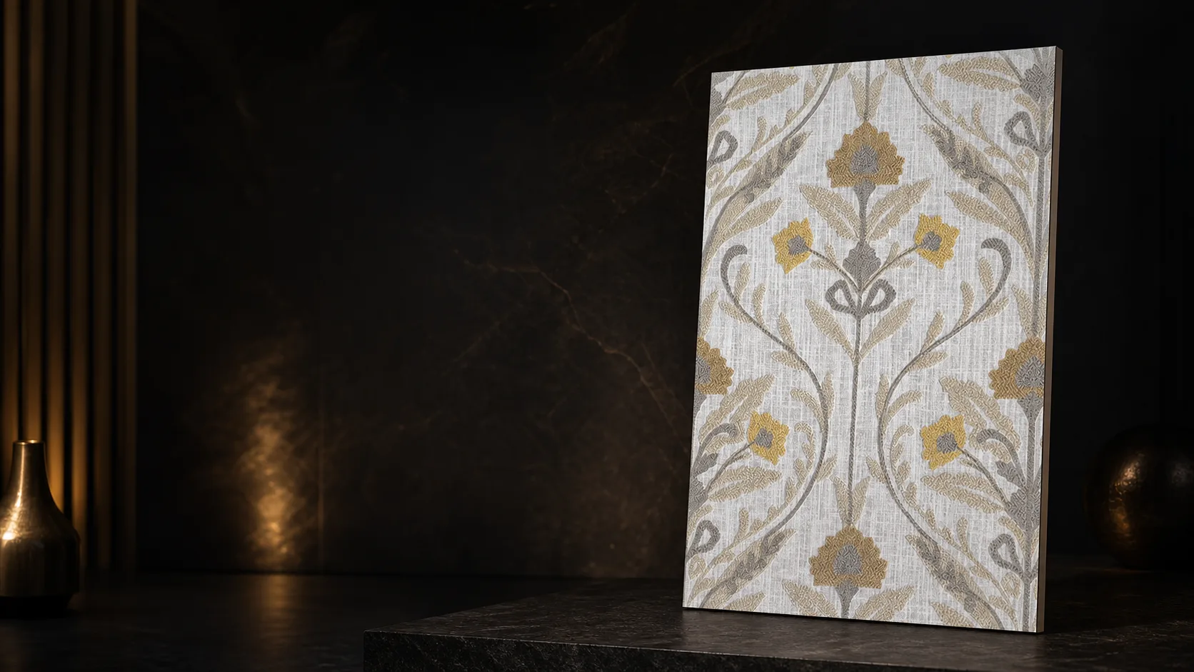 Linen Flora Yellow HR-918-A-118-PR++ application visualization