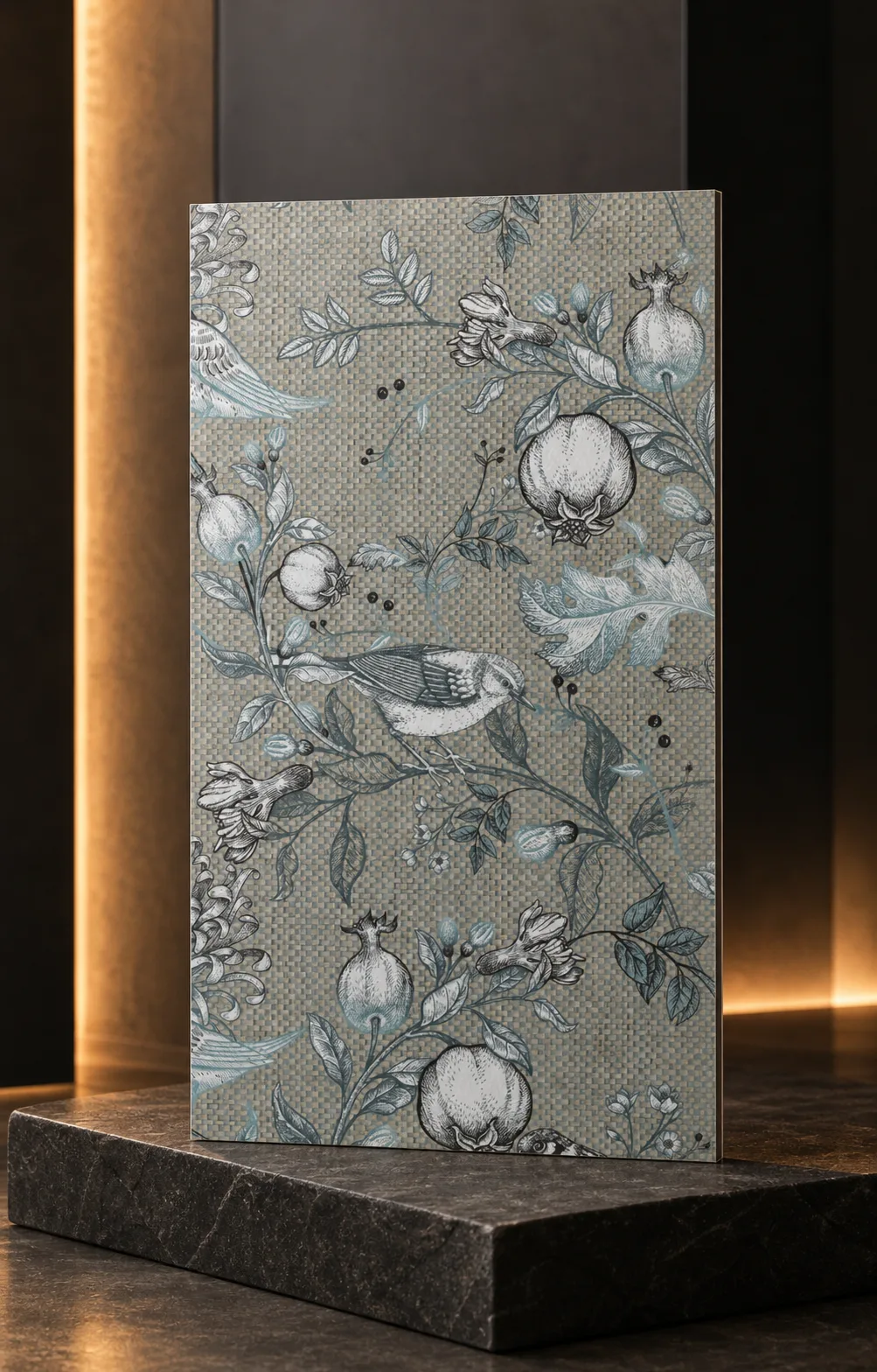 Flowers & Birds Knot HR-909-A-208-PR++ عينة تشطيب