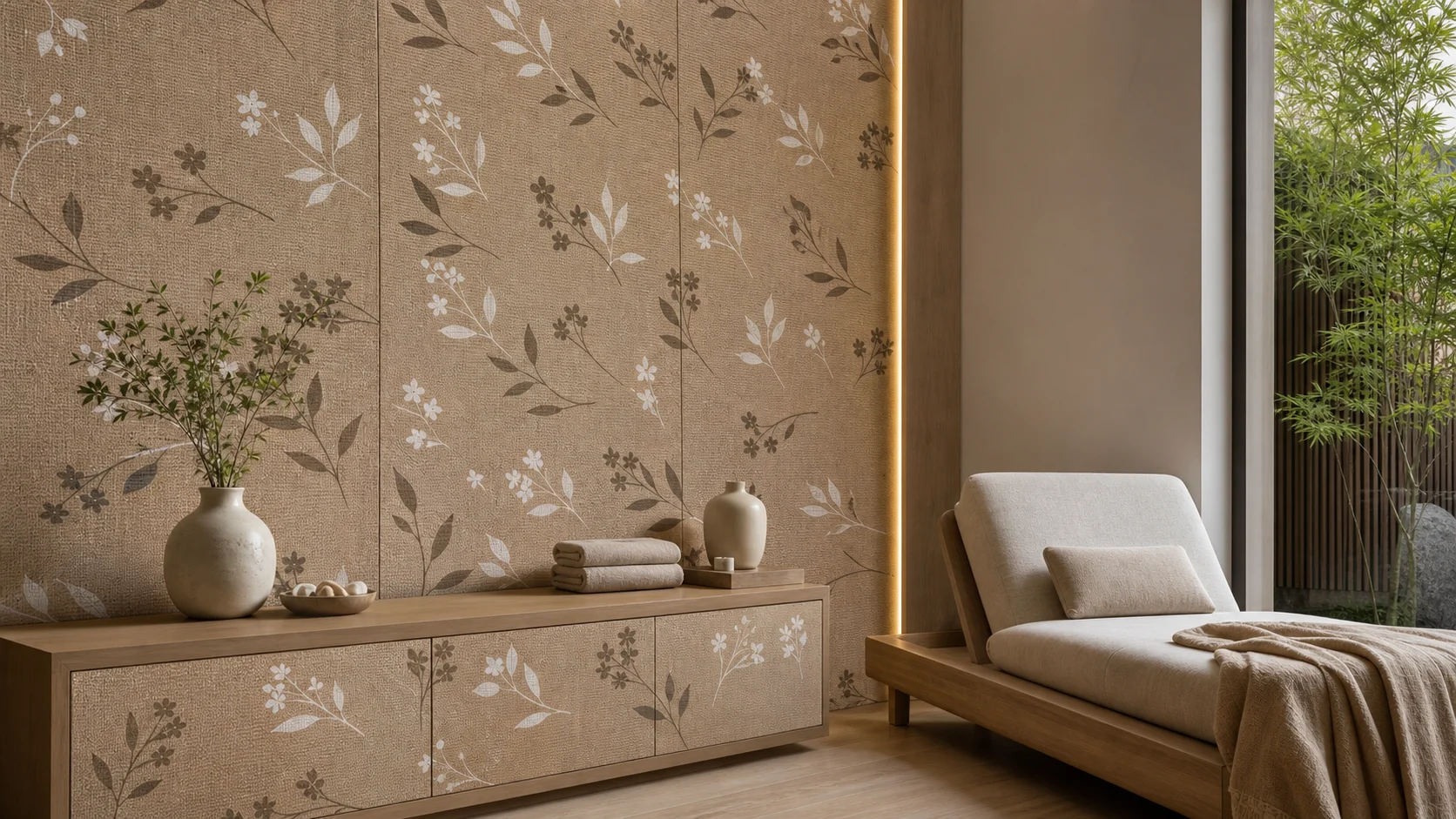 Golden Jute Floral - HR 905 A-208 PR++ HR 905 A-208 PR++ interior application
