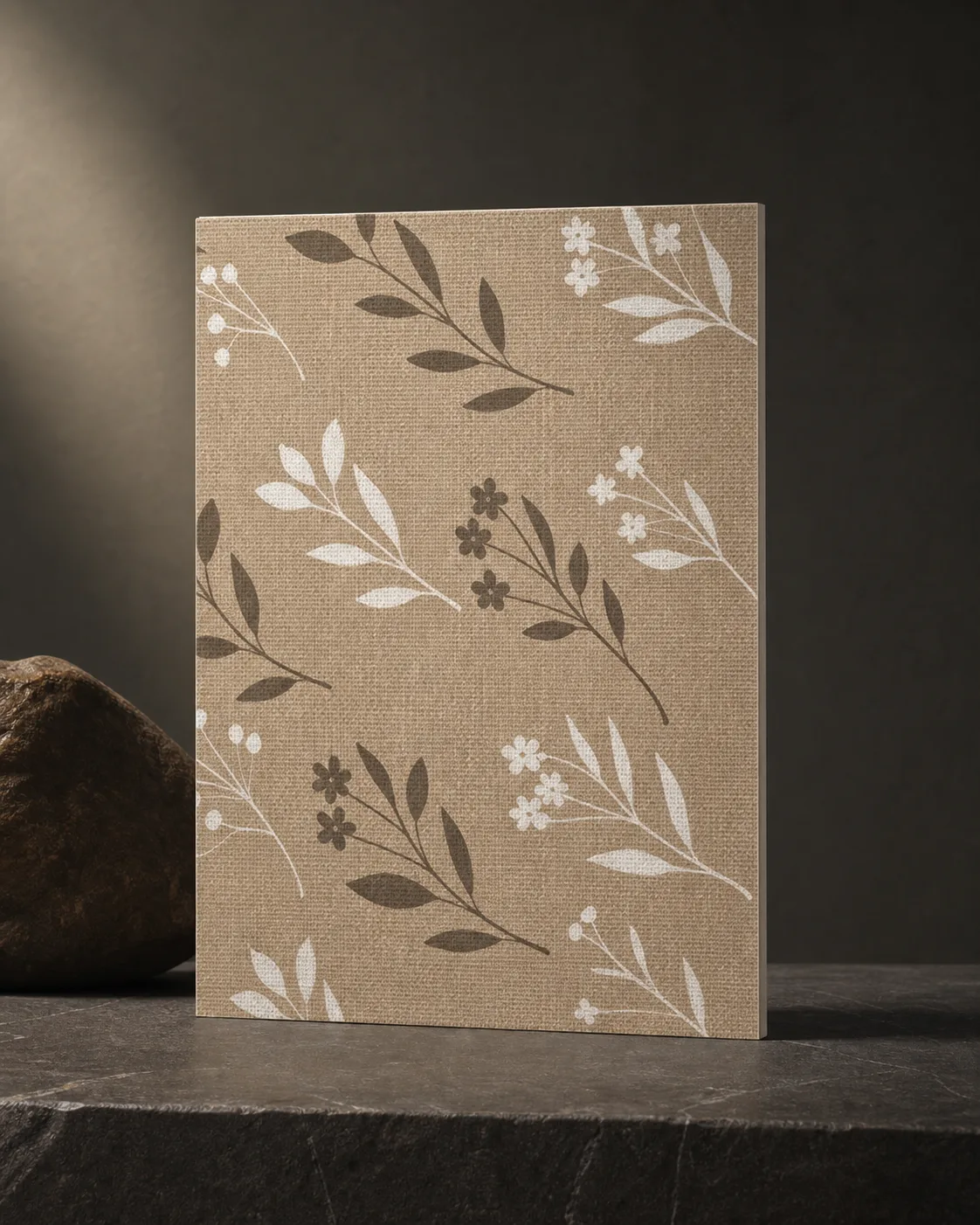 Golden Jute Floral HR-905-A-208-PR++ عينة تشطيب