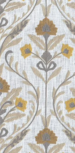 Linen Flora Yellow HR-918-A-118-PR++ finish sample